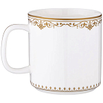 Кружка из фарфора белая с изображением лошади 400 мл Porcelain Horse Set варинант исполнения - 1 | Loft Concept в Ижевске