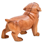 Статуэтка деревянная в виде собаки Balinese Dog варинант исполнения - 2 | Loft Concept в Ижевске