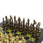Шахматы Ренессанс из бронзы с доской из натурального камня Змеевик Decorative Thematic Chess варинант исполнения - 2 | Loft Concept в Ижевске