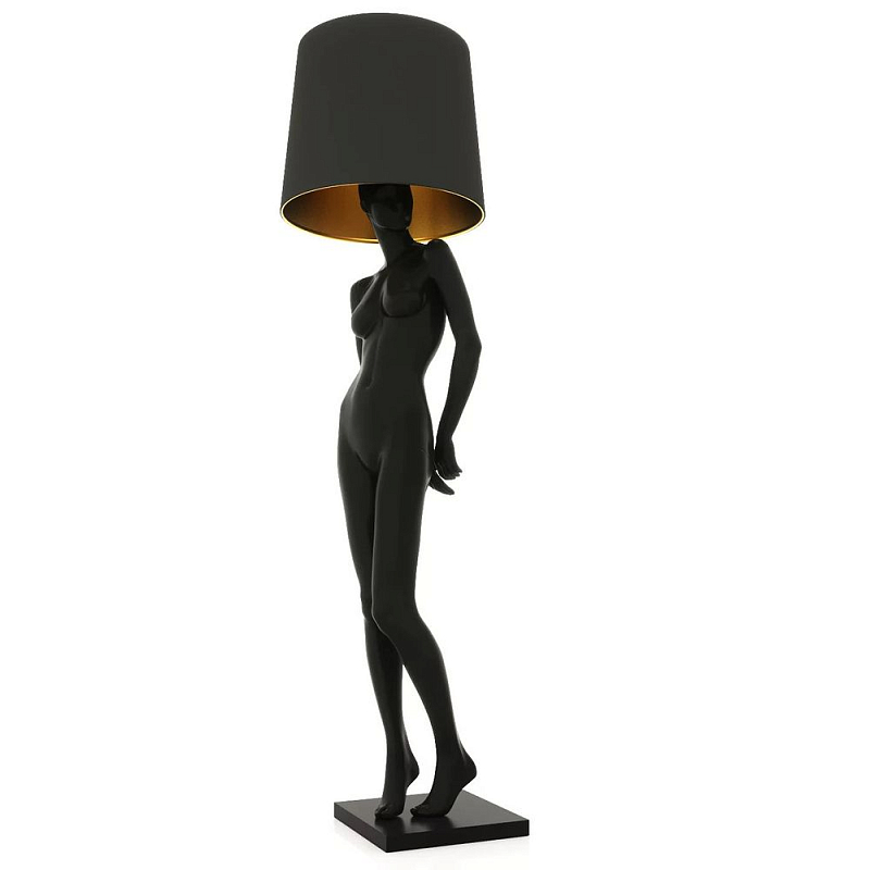 Лампа MANNEQUIN LAMP с абажуром женственность в деталях Глянцевый черный Черный матовый Глянцевый белый Белый матовый Серый Золотой Красный Шампань в Ижевске | Loft Concept 