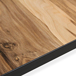 Стол обеденный раздвижной с прямоугольной столешницей на четырех черных ножках Blair варинант исполнения - 7 | Loft Concept в Ижевске