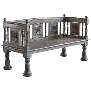 Деревянная скамья из массива манго Casco Grey Mango Bench