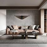 Люстра в виде распахнутых крыльев из тонких металлических планок Flight of Freedom варинант исполнения - 8 | Loft Concept в Ижевске