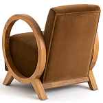 Кресло с круглыми деревянными подлокотниками Modesto Chair варинант исполнения - 4 | Loft Concept в Ижевске