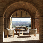 Дизайнерский уличный диван из массива дерева BOBOLI Sofa варинант исполнения - 2 | Loft Concept в Ижевске