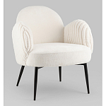 Полукресло Wave Stripes букле белый варинант исполнения - 1 | Loft Concept в Ижевске