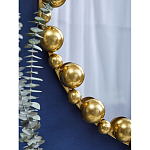 Зеркало круглое в фактурной золотистой раме из металла Mirror Golden Placer варинант исполнения - 4 | Loft Concept в Ижевске