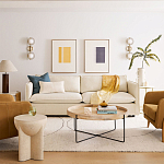 Журнальный стол с круглой деревянной столешницей Urban Style Space варинант исполнения - 4 | Loft Concept в Ижевске