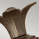 Бра для ванных комнат с прозрачным стеклянным плафоном в форме ананаса и декоративным основанием с рельефным узором Hinkley варинант исполнения - 8 | Loft Concept в Ижевске