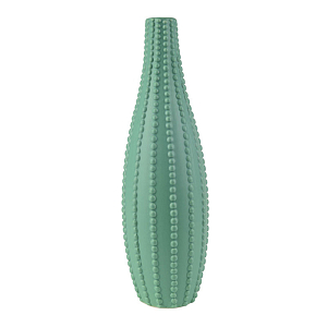 Ваза Ribbed Vase Narrow Throat turquoise 34