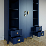 Большой шкаф с витриной Elsa Dreams Blue варинант исполнения - 2 | Loft Concept в Ижевске