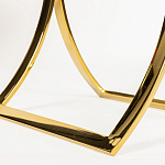 Кофейный столик на подстолье золотого цвета Noelle варинант исполнения - 5 | Loft Concept в Ижевске