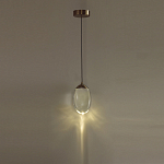 Подвесной светильник с плафоном в форме капли Crystal Transparent Drop варинант исполнения - 5 | Loft Concept в Ижевске