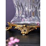 Ваза прозрачная с бронзовыми ручками в виде ангелов Eden Garden варинант исполнения - 5 | Loft Concept в Ижевске