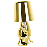 Настольная лампа фигурная золотого цвета с гладким абажуром Высота 19 см Sophia варинант исполнения - 4 | Loft Concept в Ижевске