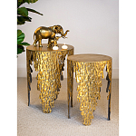 Столик дизайнерский Copper streaks варинант исполнения - 8 | Loft Concept в Ижевске