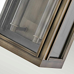 Настенный фонарь прямоугольной формы цвета состаренная латунь с двумя лампами Hinkley варинант исполнения - 3 | Loft Concept в Ижевске