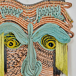 Арт-Объект из нитей Абстрактный портрет Joana Schneider  варинант исполнения - 1 | Loft Concept в Ижевске