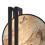 Бра из двух каменных дисков в металлической раме Constellation варинант исполнения - 2 | Loft Concept в Ижевске