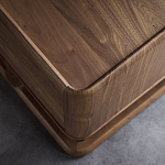 Прикроватный деревянный столик с 2-мя ящиками Moon Walnut Furniture варинант исполнения - 4 | Loft Concept в Ижевске