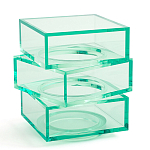 Стол журнальный в форме кубов Acrylic Furniture Lumina Mint Breeze варинант исполнения - 1 | Loft Concept в Ижевске