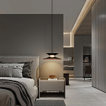 Подвесной светильник черного цвета из металла Obsidian Touch варинант исполнения - 5 | Loft Concept в Ижевске