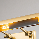 Светильник для картин цвета состаренная латунь с широким плафоном на прямоугольном основании Elstead Lighting варинант исполнения - 2 | Loft Concept в Ижевске