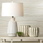 Настольная лампа с корпусом в форме вазы и белым абажуром Lots of Strokes варинант исполнения - 4 | Loft Concept в Ижевске