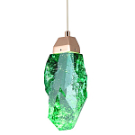 Подвесной светильник Soar Hanging Lamp Brass Green Зелёный варинант исполнения - 1 | Loft Concept в Ижевске
