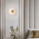 Бра светодиодный с мраморным рассеивателем латунь варинант исполнения - 3 | Loft Concept в Ижевске