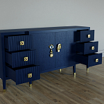 Большой Комод-буфет Elsa Dreams Blue с ящиками варинант исполнения - 1 | Loft Concept в Ижевске