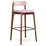 Барный стул из массива ясеня с обивкой из рогожки Elegant Ash варинант исполнения - 2 | Loft Concept в Ижевске