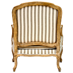 Кресло в полоску в стиле прованс Yvon French Seating Armchair варинант исполнения - 4 | Loft Concept в Ижевске