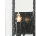 Бра с плафоном из прозрачного стекла на черном каркасе Glass Ball with Seeds варинант исполнения - 1 | Loft Concept в Ижевске