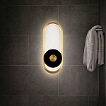 Бра с овальной рамой цвета латунь Midnight Orbit варинант исполнения - 5 | Loft Concept в Ижевске