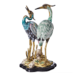 Статуэтка в виде двух птиц из фарфора с бронзовыми элементами Bird of the Garden of Eden варинант исполнения - 3 | Loft Concept в Ижевске