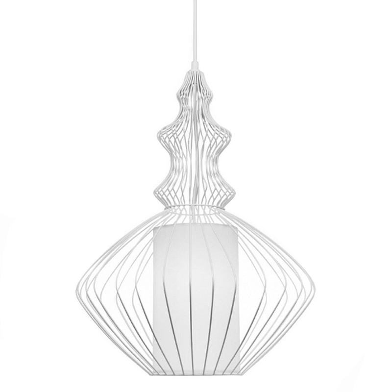 Подвесной светильник Wire Dream Pendant 2 Белый Белый Подвесной светильник Wire Dream Pendant 2 Белый Белый в Ижевске | Loft Concept
