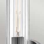 Бра для ванных комнат с прозрачным цилиндрическим плафоном на круглом основании Hinkley варинант исполнения - 10 | Loft Concept в Ижевске