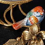 Чаша на ножке из стекла с бронзовыми элементами Bronze Branch варинант исполнения - 2 | Loft Concept в Ижевске