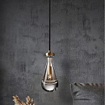 Подвесной светильник в форме капли с прозрачным стеклянным плафоном Dribble варинант исполнения - 1 | Loft Concept в Ижевске