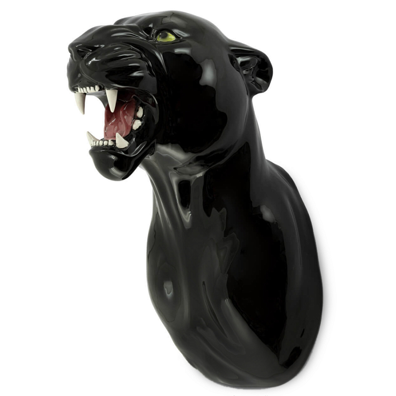 Аксессуар на стену Пантера Abhika LEOPARD HEAD HANGING Черный в Ижевске | Loft Concept 