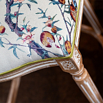 Барный стул из массива бука с изображением птиц и цветов  Beige Green Chinoiserie Garden Chair варинант исполнения - 6 | Loft Concept в Ижевске
