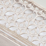 Бра прямоугольное в серебрянном цвете с ажурной решеткой Feiss варинант исполнения - 4 | Loft Concept в Ижевске