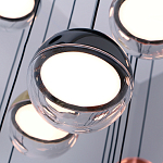 Люстра каскадная с черным круглым основанием 27 подвесов Celestial Waltz варинант исполнения - 4 | Loft Concept в Ижевске