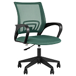 Офисное кресло с основанием из черного пластика Desk chairs Green варинант исполнения - 1 | Loft Concept в Ижевске