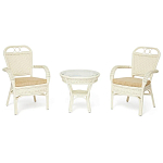 Комплект террасный из ротанга Eloise белый варинант исполнения - 1 | Loft Concept в Ижевске