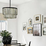 Люстра круглая с подвесками из натурального перламутра Nacre варинант исполнения - 3 | Loft Concept в Ижевске