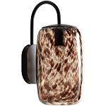 Бра с плафоном из янтарного стекла Amber Olmos Wall Lamp варинант исполнения - 1 | Loft Concept в Ижевске