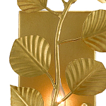 Бра золотого цвета с декором в виде ветки эвкалипта Eucalyptus Branches варинант исполнения - 1 | Loft Concept в Ижевске