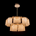 Люстра двухъярусная с текстурными овальными абажурами Splendor Palace Style варинант исполнения - 1 | Loft Concept в Ижевске